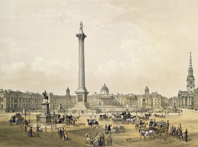 Trafalgar Square, with The National Gallery and St. Martin